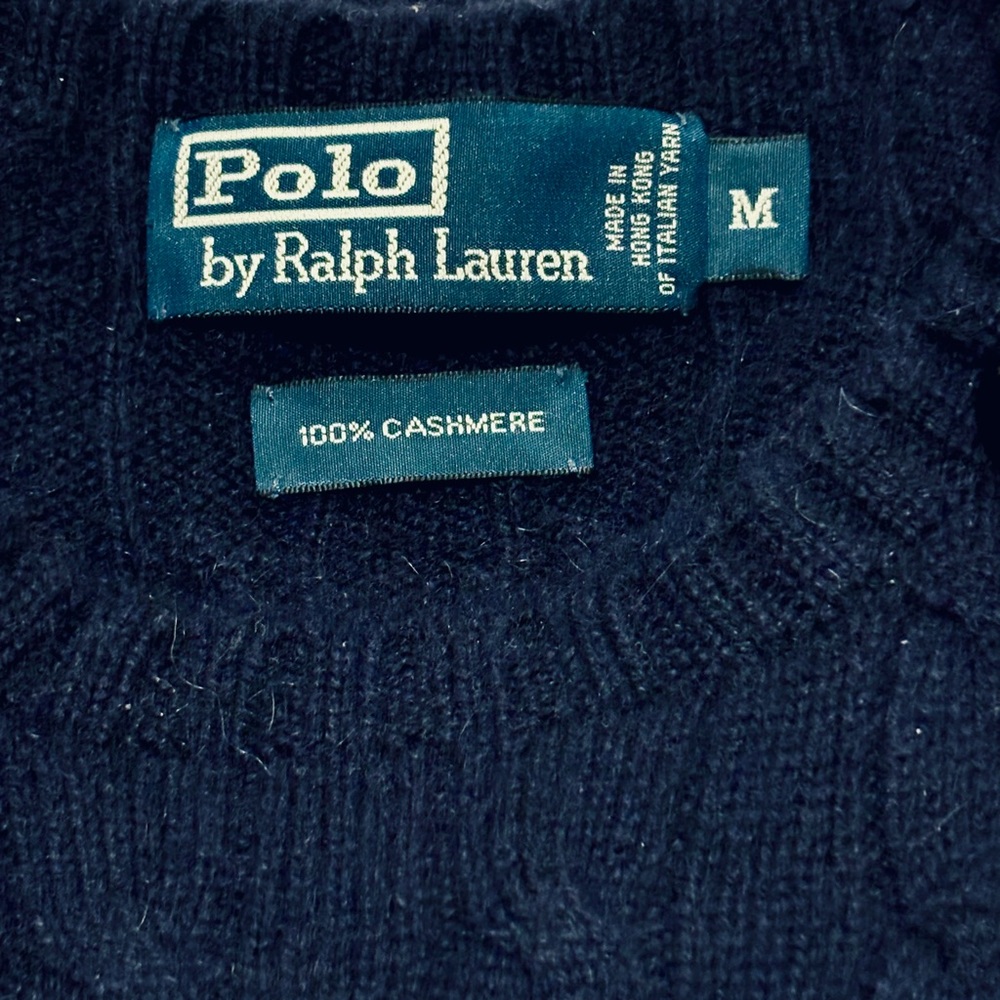 NWOT Ralph Lauren Cable-Knit 100% Italian Cashmere Sweater Retail $498! Men’s M